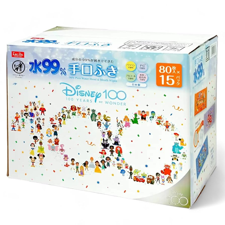 コストコ　おしりふき　ディズニー　手口ふき　セット　新品 楽天市場】送料無料 日本製 レック 水99％ 手口ふき 80枚×15個